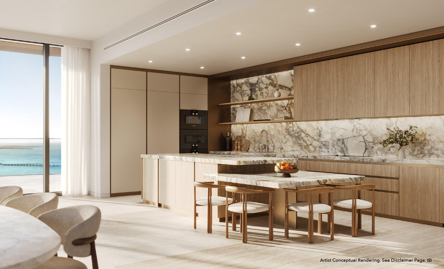 Kitchen with warm palette