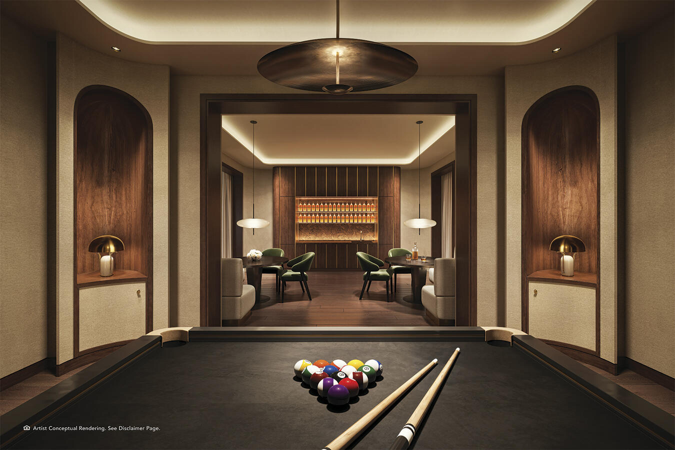 Salón social para residentes